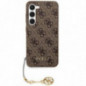 Kryt Guess 4G Charm na Samsung Galaxy S24 Hnědý