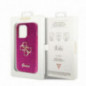 Kryt Guess Fixed Glitter Big 4G na Apple iPhone 15 Pro Fialový (Purple)