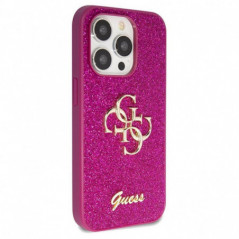 Kryt Guess Fixed Glitter Big 4G na Apple iPhone 15 Pro Max Fialový (Purple)