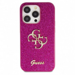 Kryt Guess Fixed Glitter Big 4G na Apple iPhone 15 Pro Max Fialový (Purple)