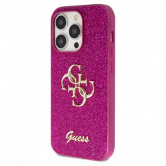 Kryt Guess Fixed Glitter Big 4G na Apple iPhone 15 Pro Max Fialový (Purple)