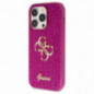 Kryt Guess Fixed Glitter Big 4G na Apple iPhone 15 Pro Max Fialový (Purple)