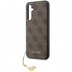 Kryt Guess 4G Charm na Samsung Galaxy S23 FE Hnědý
