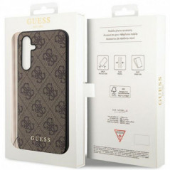 Kryt Guess 4G Charm na Samsung Galaxy S23 FE Hnědý