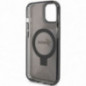 Kryt Guess Glitter Script Logo - Ring stand na Apple iPhone 15 MagSAFE  Černý