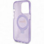Kryt Guess Glitter Script Logo - Ring stand na Apple iPhone 15 Pro Max MagSAFE  Fialový (Purple)