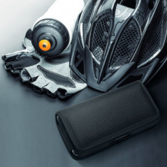 Univerzální pouzdro, Horizontální pouzdro Horizontal Belt Holster OXFORD na Apple iPhone 13 Pro Max Černý