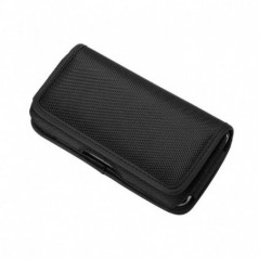 Univerzální pouzdro, Horizontální pouzdro Horizontal Belt Holster OXFORD na Apple iPhone 13 mini Černý