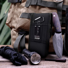 Univerzální pouzdro, Vertikální pouzdro Vertical Belt Holster OXFORD na Apple iPhone 8 Černý