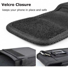 Univerzální pouzdro, Vertikální pouzdro Vertical Belt Holster OXFORD na Apple iPhone 13 Pro Max Černý