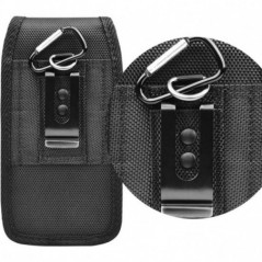 Univerzální pouzdro, Vertikální pouzdro Vertical Belt Holster OXFORD na Apple iPhone 13 Pro Max Černý