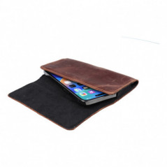 Univerzální pouzdro, Horizontální pouzdro, Pouzdro na opasek ROYAL Crazy Horse na XIAOMI Redmi 9 Hnědý