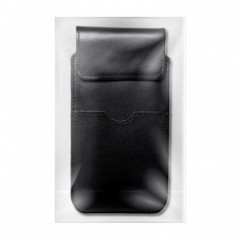 Univerzální pouzdro, Pouzdro na opasek ROYAL - Leather universal flap pocket na Samsung Galaxy S21 Ultra 5G Černý