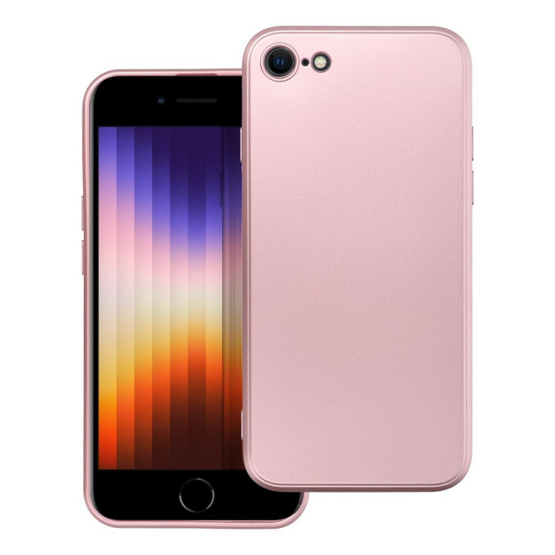 Kryt Metallic na Apple iPhone SE 2020 Růžový