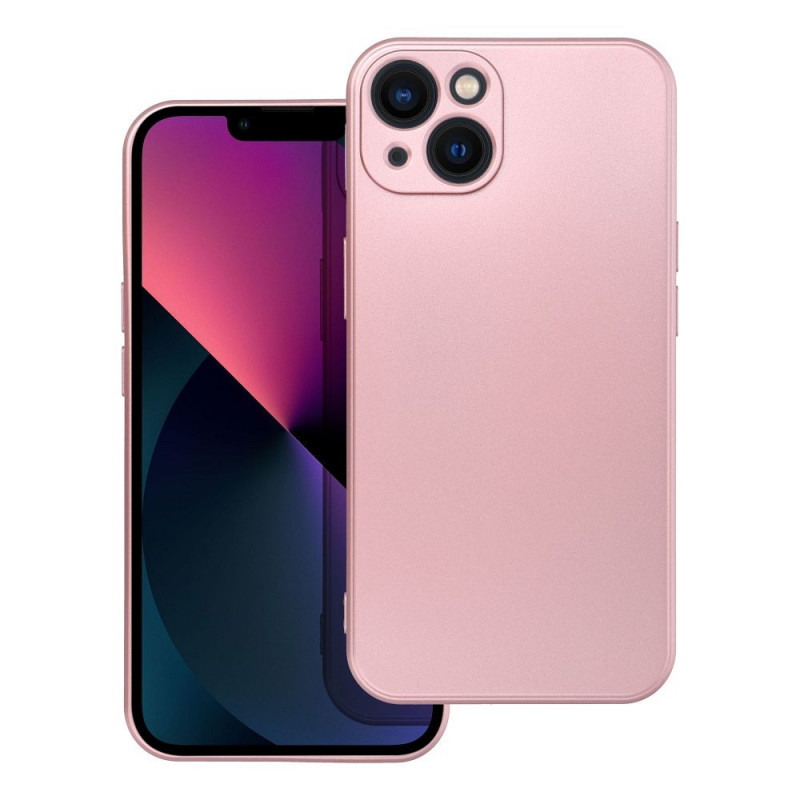 Kryt Metallic na Apple iPhone 13 Růžový