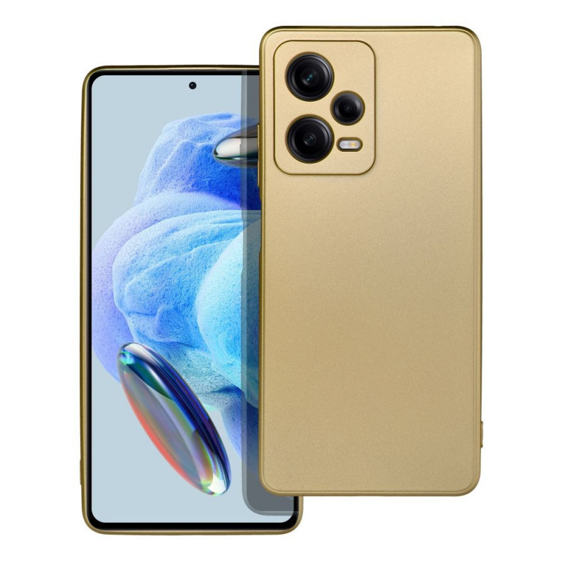 Kryt Metallic na XIAOMI Redmi Note 12 Pro 5G Zlatý