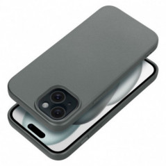 Kryt Metallic na Apple iPhone 15 Šedý