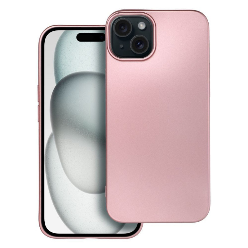 Kryt Metallic na Apple iPhone 15 Plus Růžový