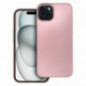 Kryt Metallic na Apple iPhone 15 Plus Růžový