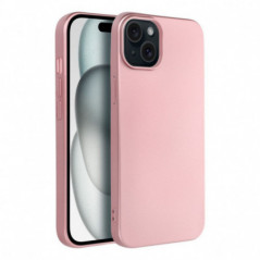 Kryt Metallic na Apple iPhone 15 Plus Růžový