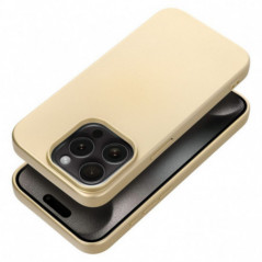 Kryt Metallic na Apple iPhone 15 Pro Zlatý