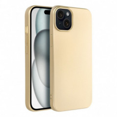 Kryt Metallic na Apple iPhone 15 Plus Zlatý