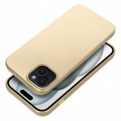 Kryt Metallic na Apple iPhone 15 Plus Zlatý