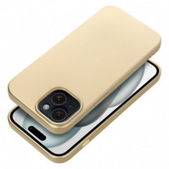 Kryt Metallic na Apple iPhone 15 Zlatý