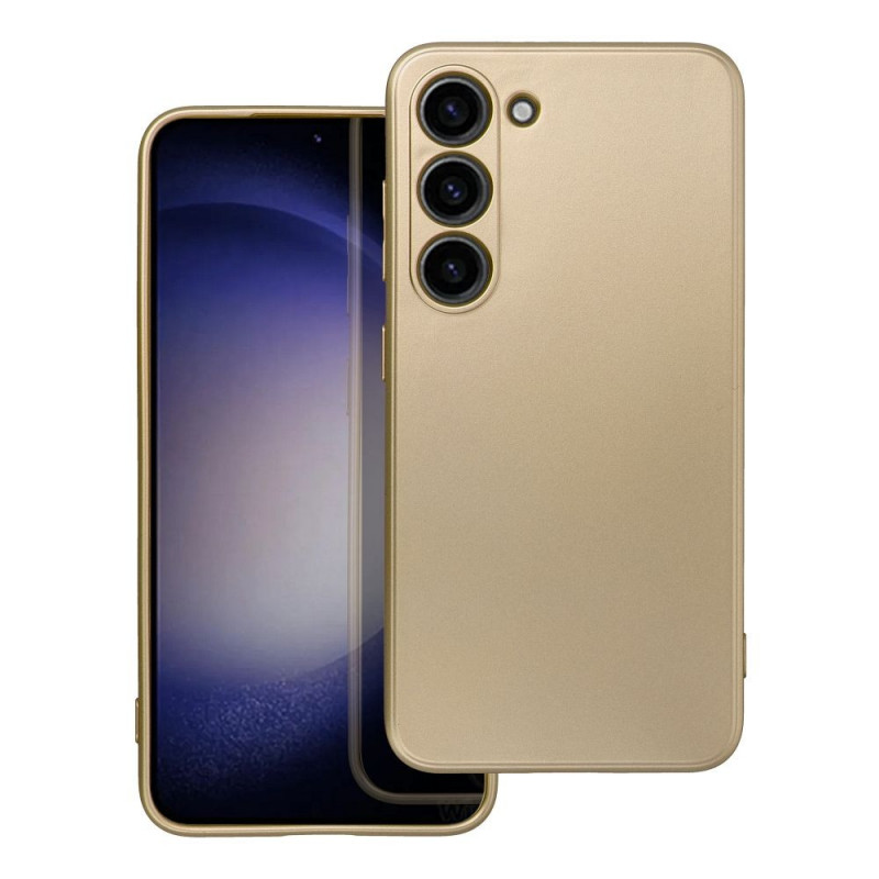 Kryt Metallic na Samsung Galaxy S23 5G Zlatý