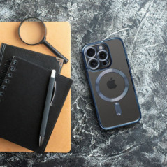 Kryt Electro Mag na Apple iPhone 16 Pro Max MagSAFE  Modrý titan
