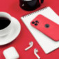 Kryt Soft na Apple iPhone 16 Pro Červený