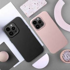 Kryt Leather Mag Cover na Apple iPhone 16 Elegantní  MagSAFE  Černý