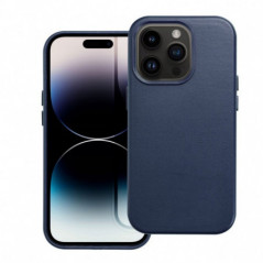 Kryt Leather Mag Cover na Apple iPhone 16 Pro Max Elegantní  MagSAFE  Indigový modrý