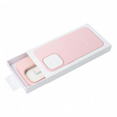 Kryt Leather Mag Cover na Apple iPhone 16 Pro Max Elegantní  MagSAFE  Pískově růžový