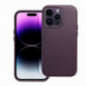 Kryt Leather Mag Cover na Apple iPhone 16 Elegantní  MagSAFE  Tmavě fialový (violet)
