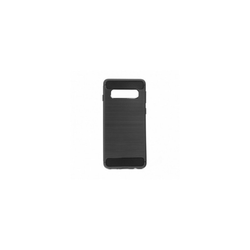 CARBON na Samsung Galaxy S10 FORCELL Silikonový kryt, obal Černý
