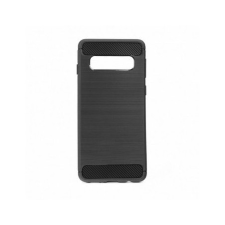 CARBON na Samsung Galaxy S10 FORCELL Silikonový kryt, obal Černý