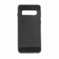 CARBON na Samsung Galaxy S10 FORCELL Silikonový kryt, obal Černý