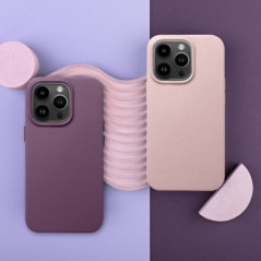 Kryt Leather Mag Cover na Apple iPhone 16 Pro Max Elegantní  MagSAFE  Tmavě fialový (violet)