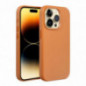 Kryt Leather Mag Cover na Apple iPhone 16 Elegantní  MagSAFE  Oranžový