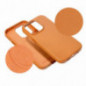 Kryt Leather Mag Cover na Apple iPhone 16 Pro Max Elegantní  MagSAFE  Oranžový