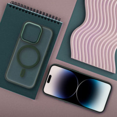 Kryt Matte Mag Cove na Apple iPhone 16 Pro Max MagSAFE  Zelený