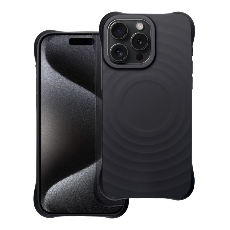 Kryt Silicone Zephyr Mag na Apple iPhone 16 Pro Max Elegantní MagSAFE Černý Kryt Silicone Zephyr Mag na Apple iPhone 16 Pro Max Elegantní MagSAFE Černý