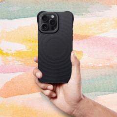 Kryt Silicone Zephyr Mag na Apple iPhone 16 Pro Max Elegantní  MagSAFE  Černý