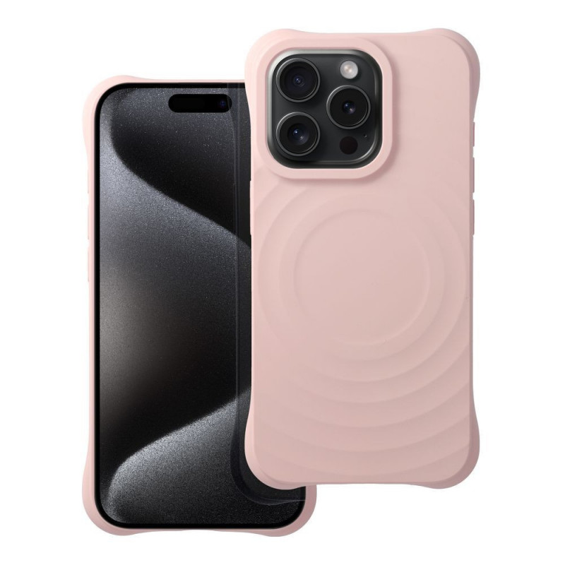 Kryt Silicone Zephyr Mag na Apple iPhone 16 Pro Elegantní MagSAFE Růžový Kryt Silicone Zephyr Mag na Apple iPhone 16 Pro Elegantní MagSAFE Růžový