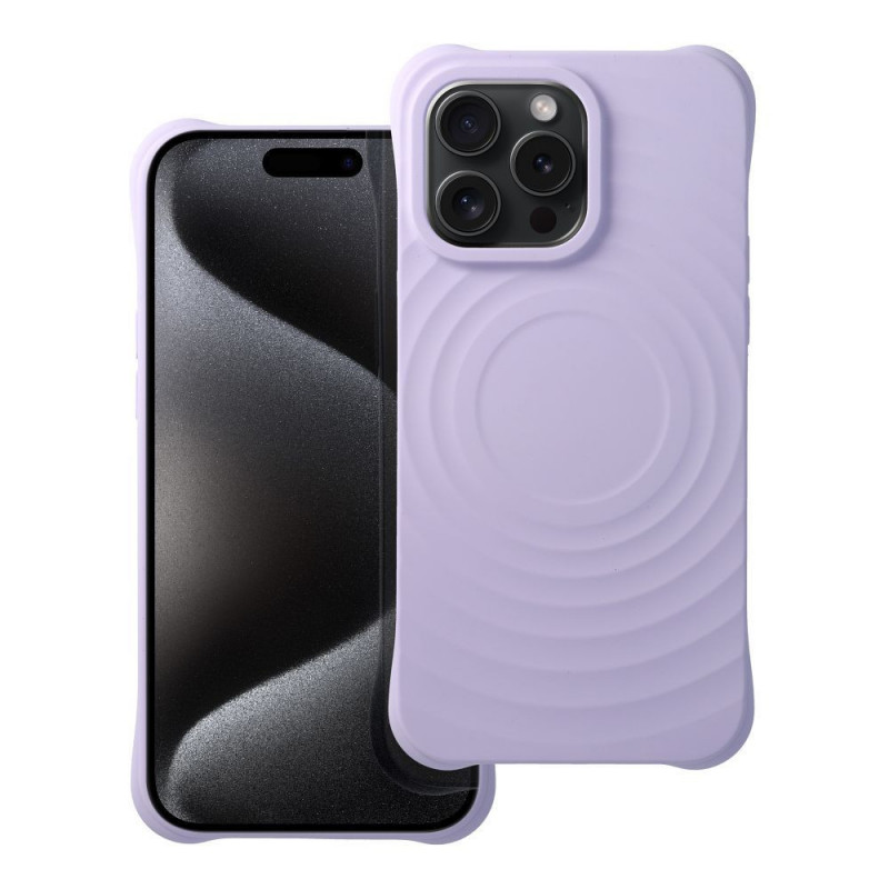 Kryt Silicone Zephyr Mag na Apple iPhone 14 Pro Max Elegantní MagSAFE Šeříková Kryt Silicone Zephyr Mag na Apple iPhone 14 Pro Max Elegantní MagSAFE Šeříková