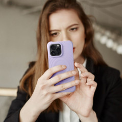 Kryt Silicone Zephyr Mag na Apple iPhone 13 Pro Elegantní  MagSAFE  Šeříková