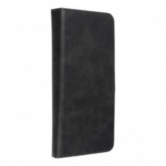 Univerzální pouzdro, Peněženkové pouzdro COMMON book na XIAOMI Redmi 12 Elegantní, Měkká podšívka uvnitř  Černý