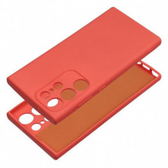 Kryt Silicone na Samsung Galaxy S23 Ultra 5G Elegantní  Broskvový