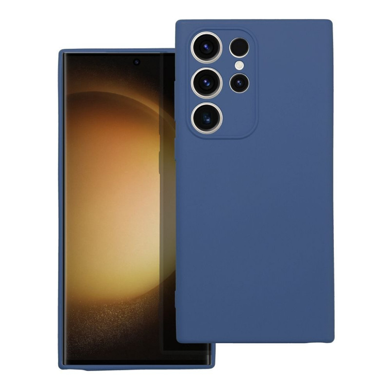 Kryt Silicone na Samsung Galaxy S23 Ultra 5G Elegantní  Modrý